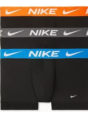 Nike Mens Dri-FIT Essentials Micro Trunks 3 Pack Size Small With Branded Waist